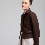 Chaqueta Berna Lana Chocolate