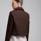 Chaqueta Berna Lana Chocolate