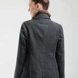 Blazer Sintra Lana Textura Gris Oscuro