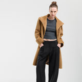 Abrigo Chicago Lana Virgen Camel