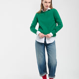 Sweater Cashmere Cuello Redondo Verde