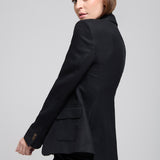 Blazer Amuleto Lana Tramada Negro