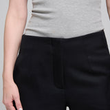 Pantalón Gala Lana Tramada Negra
