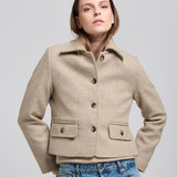 Chaqueta Berna Lana Crudo