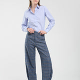 Pantalón Luna Lana Cuadrille Celeste