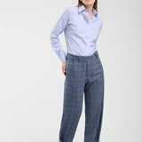 Pantalón Luna Lana Cuadrille Celeste