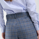 Pantalón Luna Lana Cuadrille Celeste