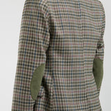 Blazer New Paris Lana Cuadrille Verde y Rosa con Codera