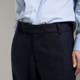 Pantalón Luna Lana Sal y Pimienta Azul y Negro