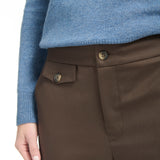 Pantalón Lorenzo Lana Super 140 Chocolate