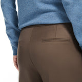 Pantalón Lorenzo Lana Super 140 Chocolate
