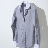 Camisa Ester Rayada Gris