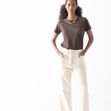 Pantalón Cargo Cotelé Crudo