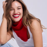 Bufanda Triangular Cashmere Rojo