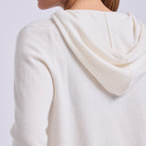 Hooded Zip Cashmere Crudo