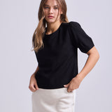 Top Cupro Negro