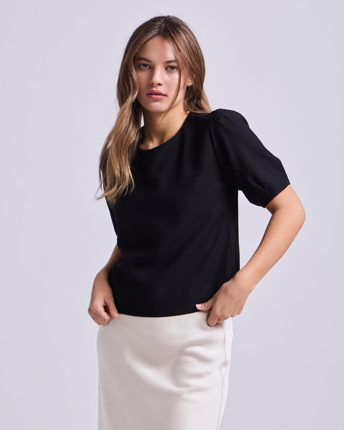 Top Cupro Negro - XS