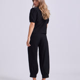 Pantalón Bruna Cupro Negro
