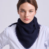 Bufanda Triangular Cashmere Azul Marino