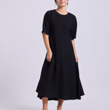 Vestido Consuelo Cupro Negro