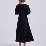 Vestido Consuelo Cupro Negro