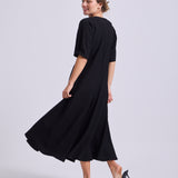 Vestido Consuelo Cupro Negro