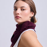 Bufanda Triangular Cashmere Burdeo