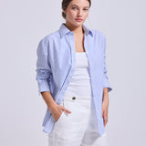 Camisa Luz Rayada Azul