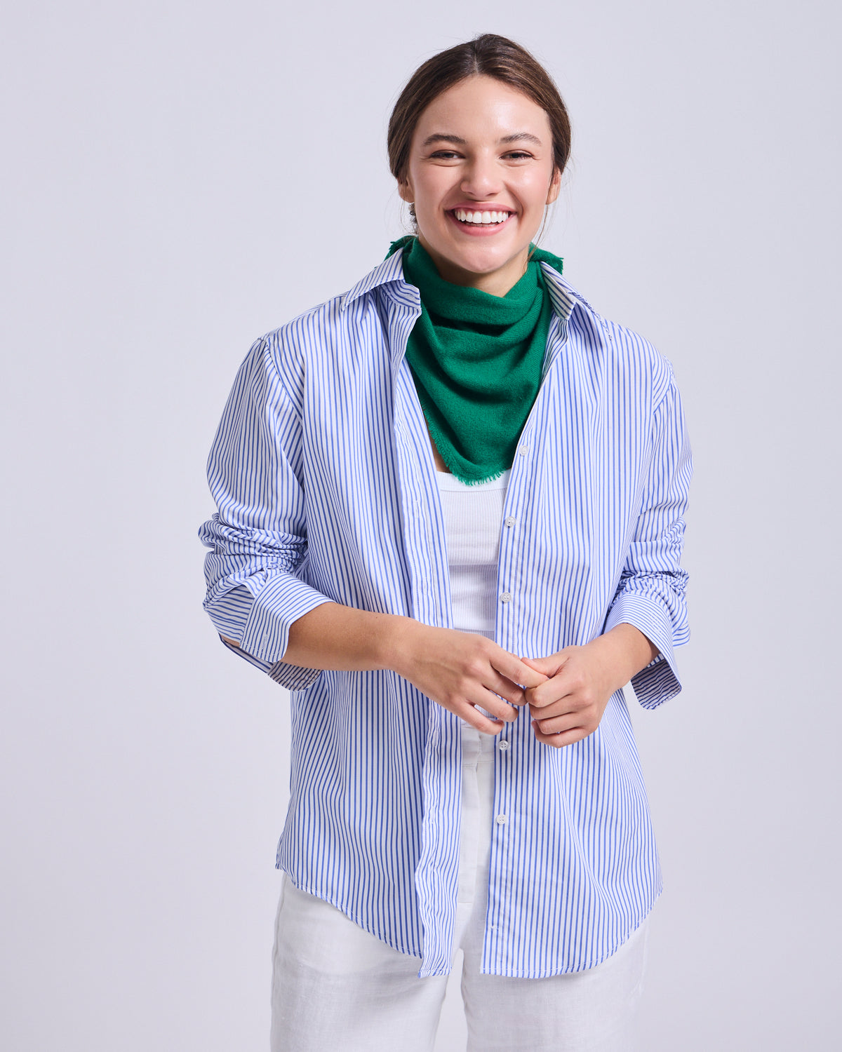 Bufanda Triangular Cashmere Verde - U