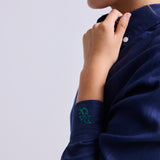 Camisa Button - Down Lino Azul Marino