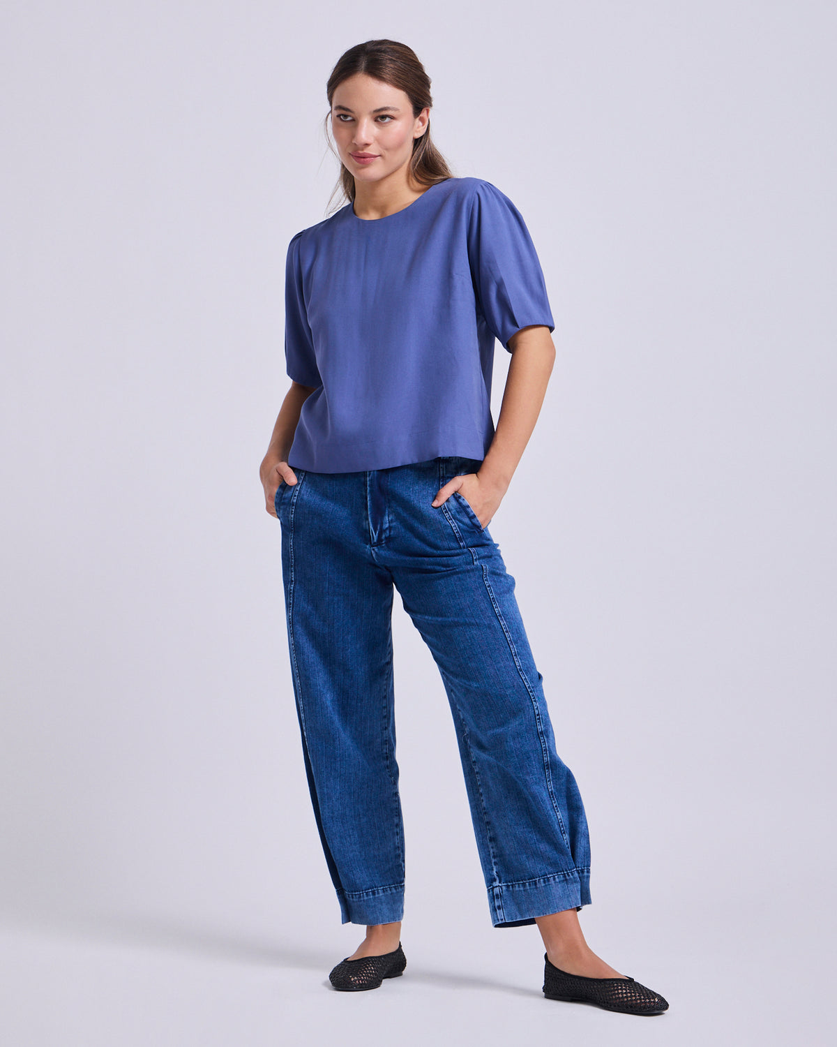 Top Cupro Marina - XS