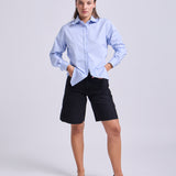 Camisa Eloise Rayada Celeste