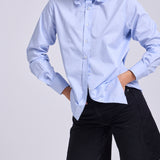 Camisa Eloise Rayada Celeste