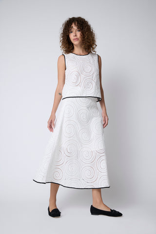 Pollera Broderie Círculos