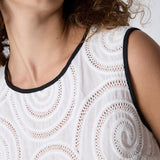 Top Broderie Circulos