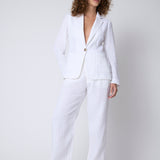 Blazer Sintra Lino Stonewashed Blanco