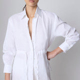 Camisa Maria Lino Blanca