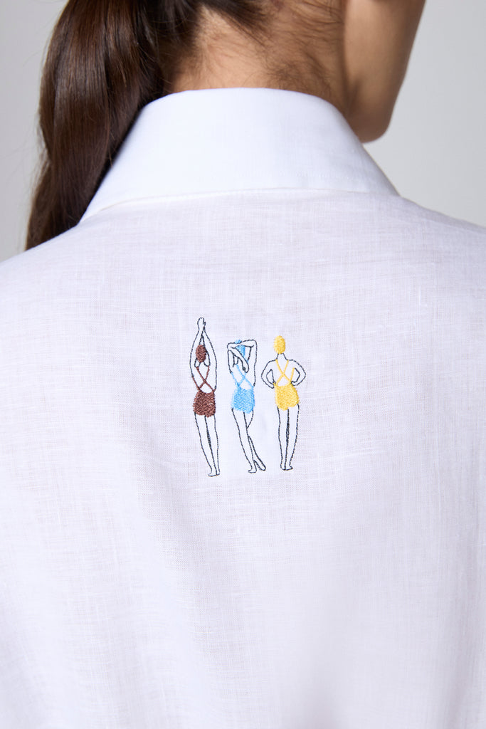 Camisa Maria Lino Blanca