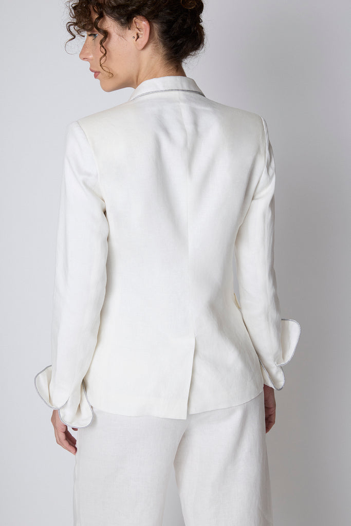 Blazer New Paris Lino Formentera Blanco
