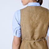 Gilet Octavia Lino Formentera Tostado