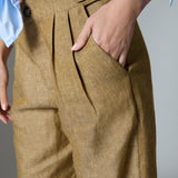 Pantalón George Lino Formentera Tostado