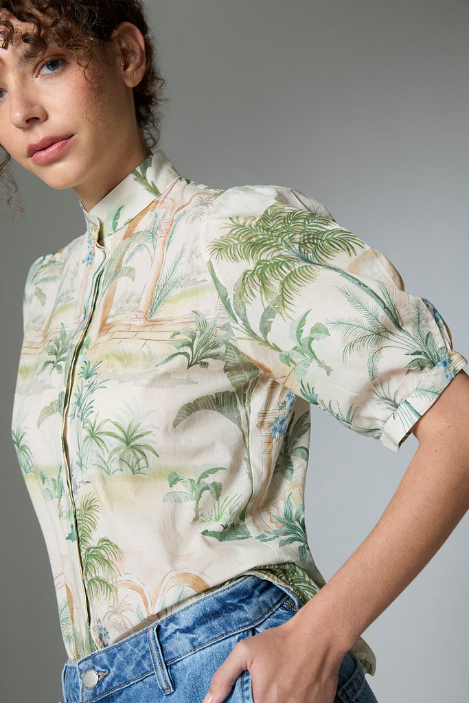 Blusa Laura Voile Botánico