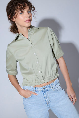 Blusa Mia Algodón Matcha