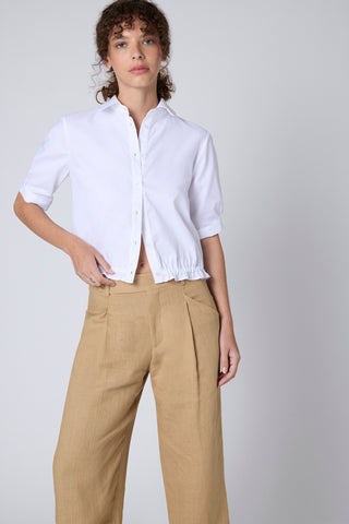 Blusa Mia Algodón Tramado Blanco