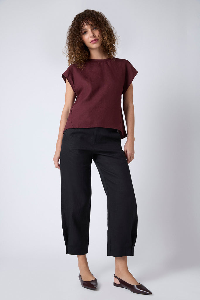 Top Alicia Lino Burdeo