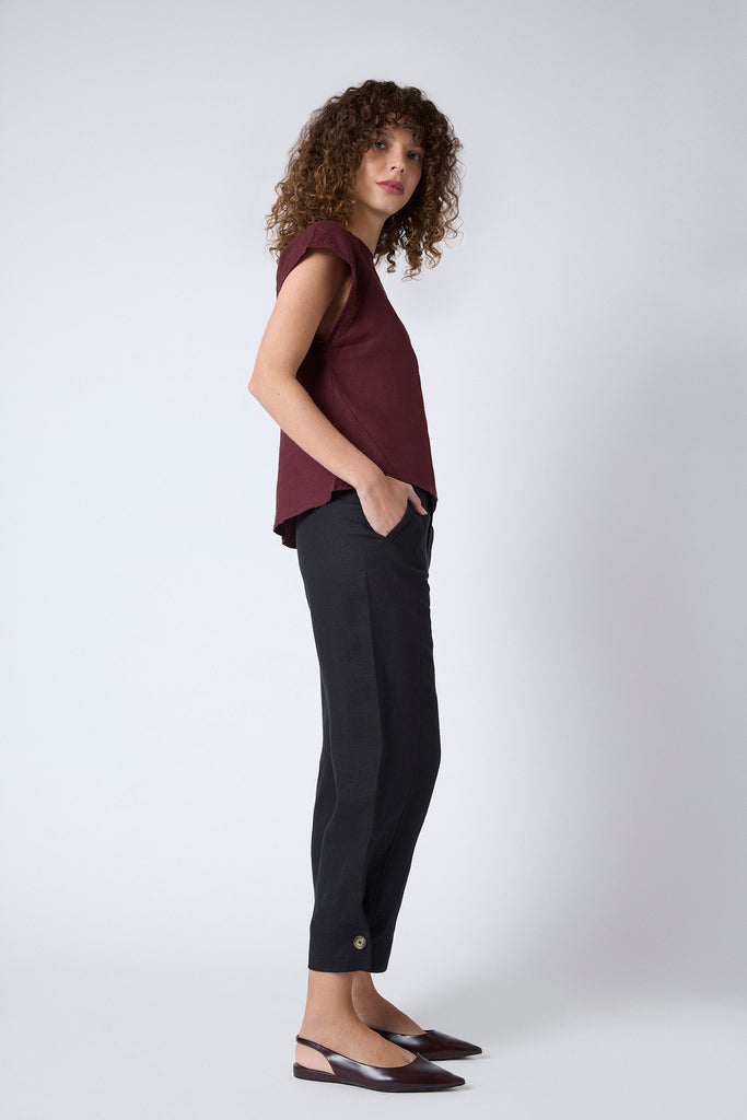 Top Alicia Lino Burdeo