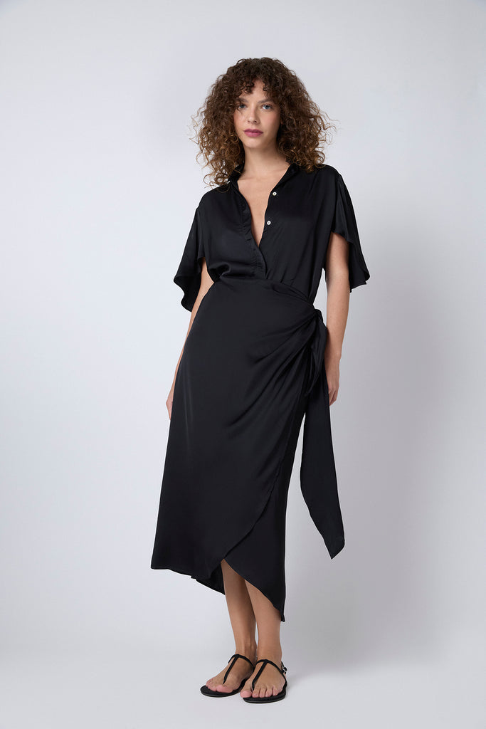 Pollera Negra Envolvente Frontal