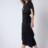 Total Look Pollera milano Negra con lazo 