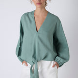 Blusa Eva Lino Verde