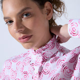 Camisa Vuelos Tie-dye Fucsia